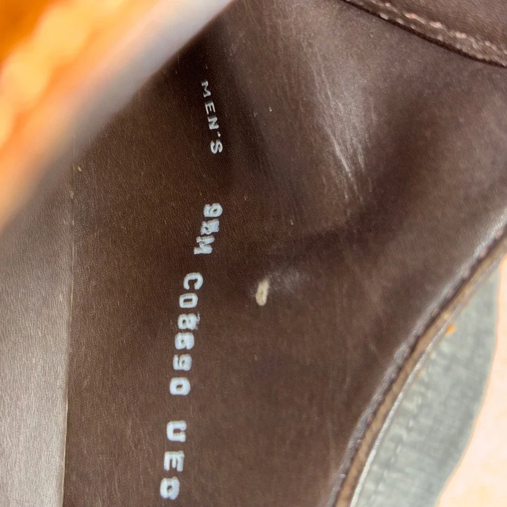 Cole Haan Air Giraldo Derby Brown Pebbled Leather Nike Air C08690 Mens 9.5M